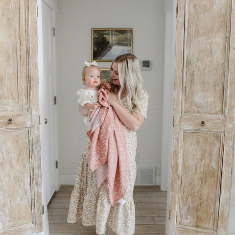 Bamboo Muslin Swaddle: Wildflower