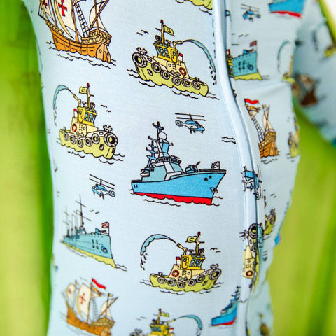 Ship Convertible Footie Pajamas