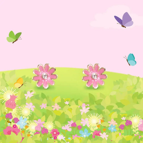 Cutie Stud Earrings | Pink Daisy