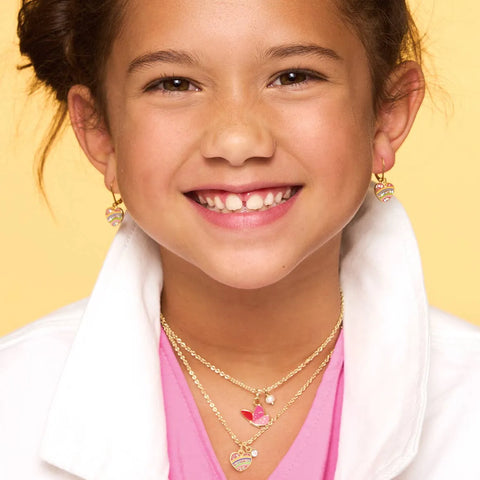 Sweet Petite Necklace | Crystal Rainbow Heart