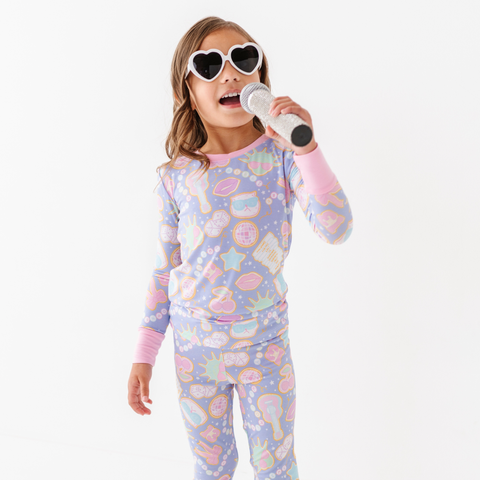 Lavender Haze Bamboo Kids Pajamas