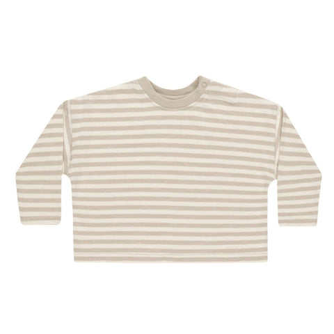 Camden Long Sleeve Tee | Pebble Stripe - Rylee + Cru