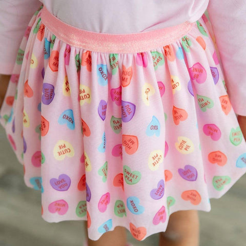 Candy Hearts Valentine's Day Tutu Skirt - Sweet Wink