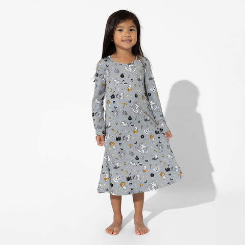 Casper Halloween Bamboo Girls Dress - Bellabu Bear