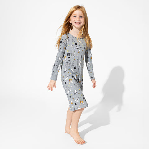 Casper Halloween Bamboo Girls Dress - Bellabu Bear