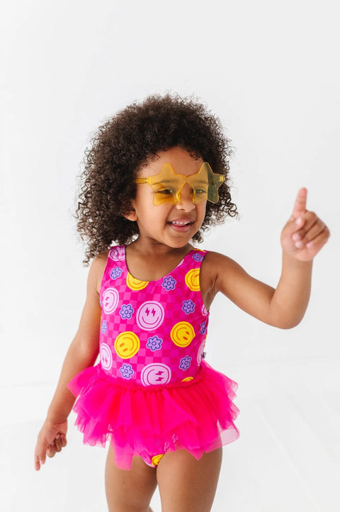 Electric Smiles Swimsuit With Tutu