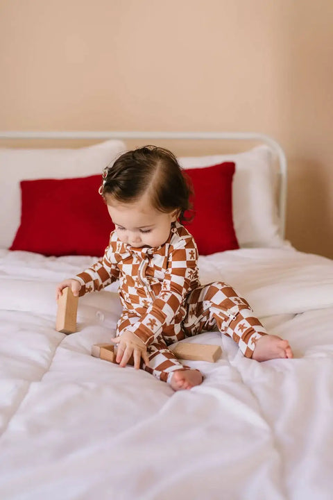 Zippy Bamboo Baby Pajama in Gingerbread