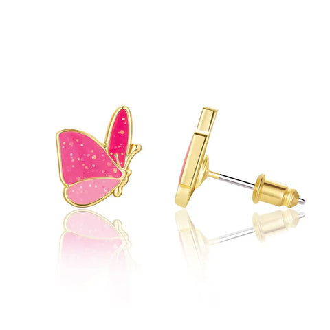 Cutie Stud Earrings | Glitter Butterfly
