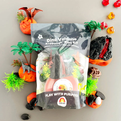 Dino Volcano (Cherry Mango) Play Dough Kit