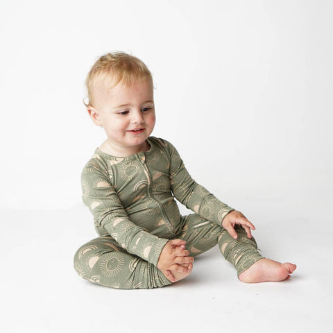 Celestial Sun Bamboo Baby Pajamas - Emerson and Friends