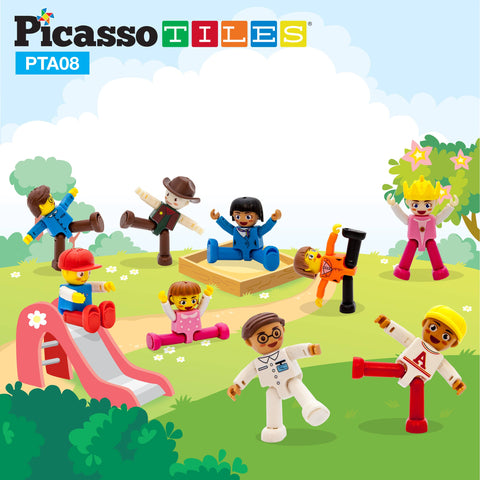 Character Figure Set (16 Pieces) - Picasso Tiles