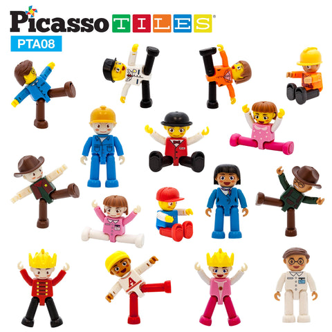 Character Figure Set (16 Pieces) - Picasso Tiles