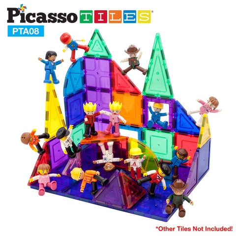 Character Figure Set (16 Pieces) - Picasso Tiles