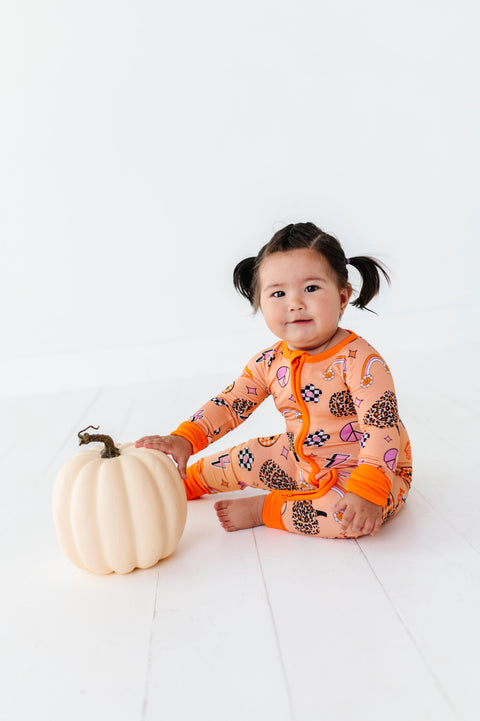 Cheetah Ghouls Baby Bamboo Pajamas - Kiki + Lulu