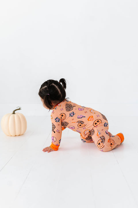 Cheetah Ghouls Baby Bamboo Pajamas - Kiki + Lulu