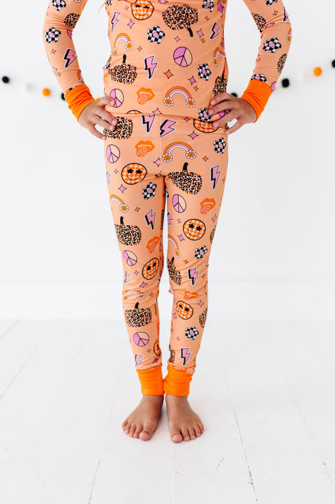 Cheetah Ghouls Kids Bamboo Pajamas - Kiki + Lulu