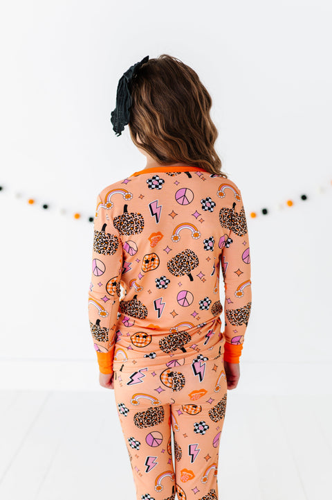 Cheetah Ghouls Kids Bamboo Pajamas - Kiki + Lulu