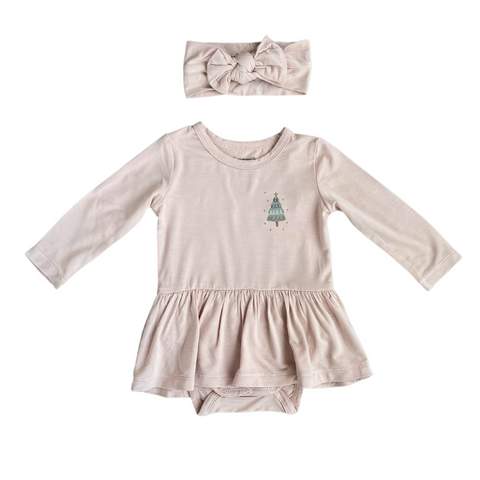 Christmas Magic Ruffle Bodysuit Dress Set - Babysprouts