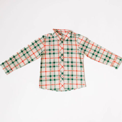 Christmas Plaid Button Down Shirt - Ollie Jay