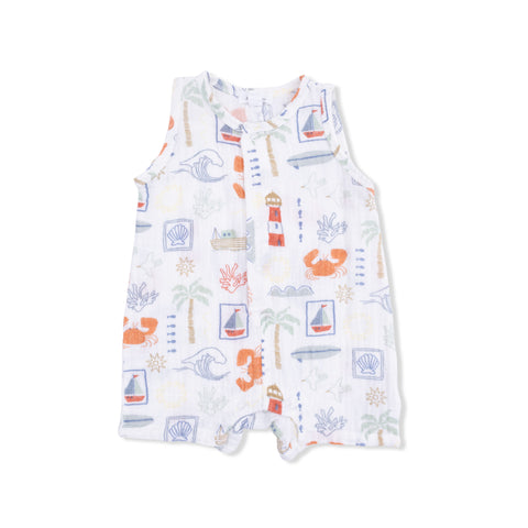 Sleeveless Shortie Romper - Club Mediterranean