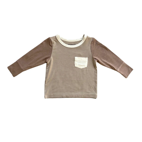 Cocoa Colorblock Pocket Shirt - Babysprouts