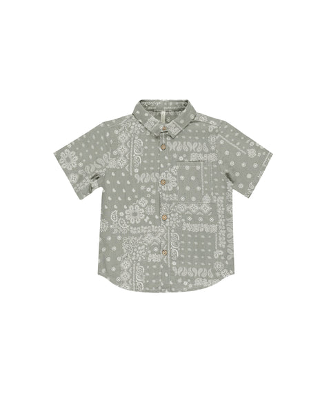 Collared Short Sleeve Shirt | Laurel Bandana - Rylee + Cru