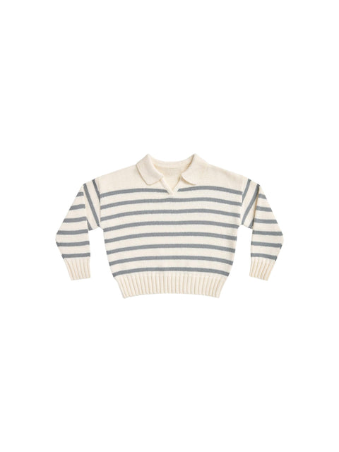 Collared Sweater | Stripe - Rylee + Cru
