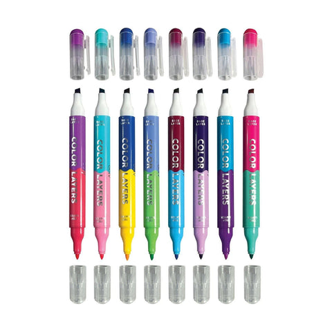Color Layers Double-Ended Layering Markers - OOLY