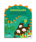 Coloring Book With Stickers: Dinosaurs - Petit Collage