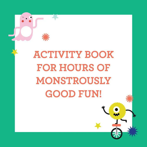 Petit Collage Monster Coloring Book with Stickers at Butter Bug Boutique