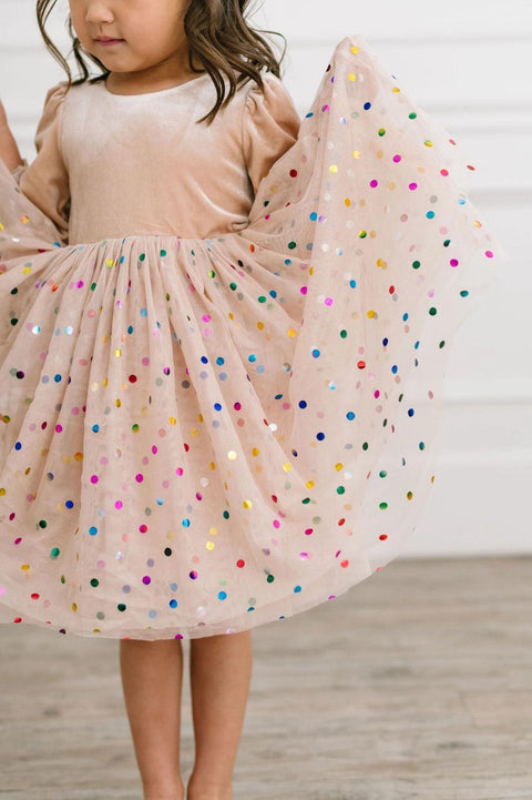 Confetti Cream Diana Dress - Ollie Jay