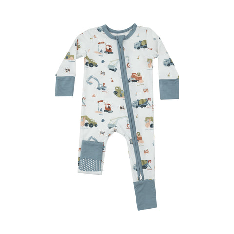 Construction Alphabet 2 Way Zipper Romper - Angel Dear