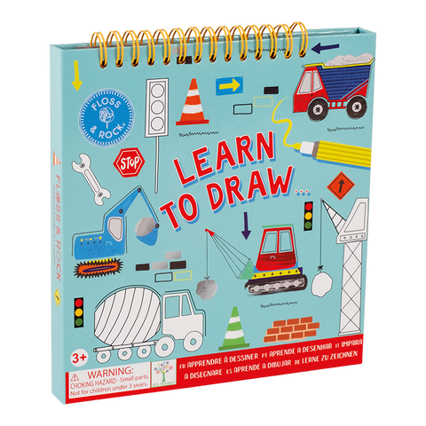 Construction Learn To Draw Book - Floss and Rock