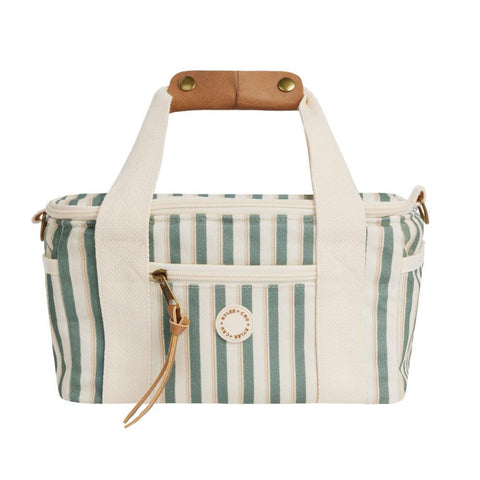 Cooler Bag | Aqua Stripe - Rylee + Cru