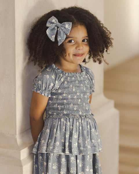 Cosette Dress | Blue Ditsy - Noralee