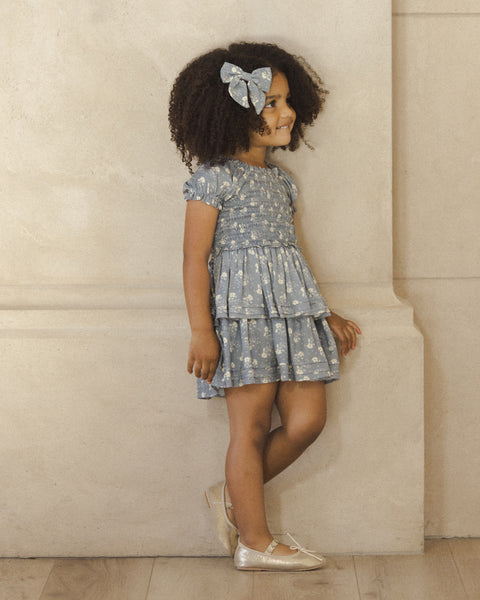 Cosette Dress | Blue Ditsy - Noralee