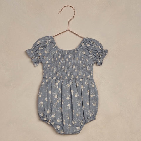 Cosette Romper | Blue Ditsy - Noralee