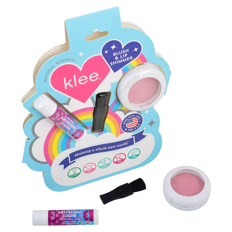 Cotton Candy Whisper Mineral Blush & Lip Shimmer Duo - Klee Naturals