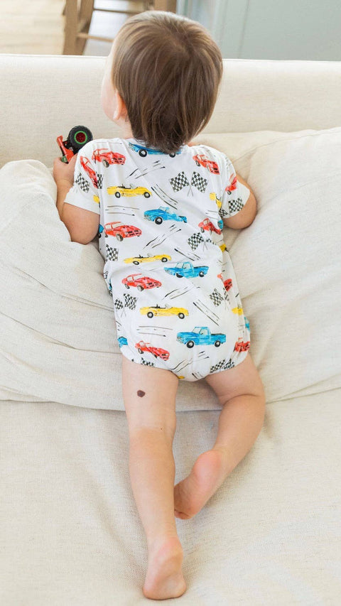 Cruisin Cars Bubble Romper - Sweet Bay Clothing