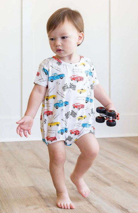 Cruisin Cars Bubble Romper - Sweet Bay Clothing