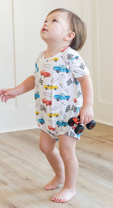 Cruisin Cars Bubble Romper - Sweet Bay Clothing