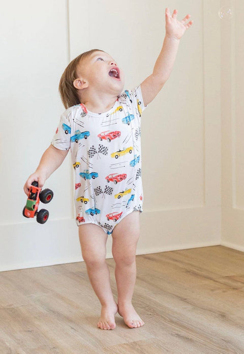 Cruisin Cars Bubble Romper - Sweet Bay Clothing