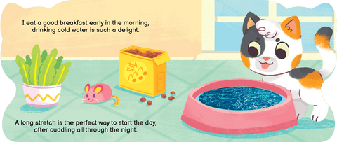Cuddly Days with Kitten Board Book - Little Hippo Books