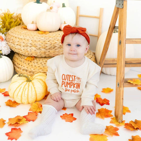 Cutest Pumpkin in the Patch Baby Romper - Sweet Wink