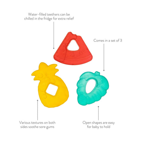 Cutie Coolers™ Water Filled Teethers (3-pack): Cactus - Itzy Ritzy