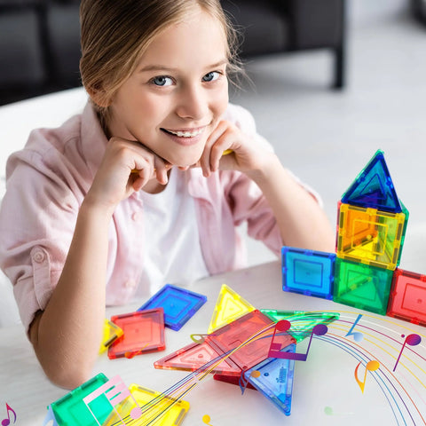 Music Box Magnetic Tile Building Set (20 Pieces)