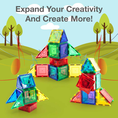 Music Box Magnetic Tile Building Set (20 Pieces)