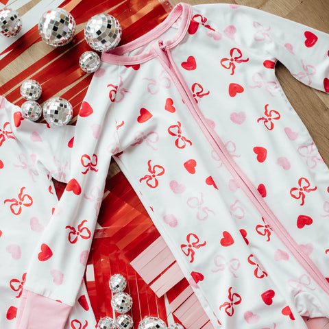 Hearts & Bows Bamboo Pajama