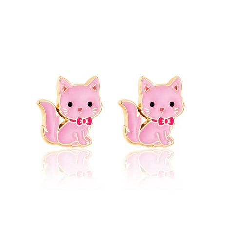 Cutie Stud Earrings | Pink Kitty