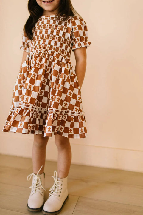 Alana Dress in Gingerbread